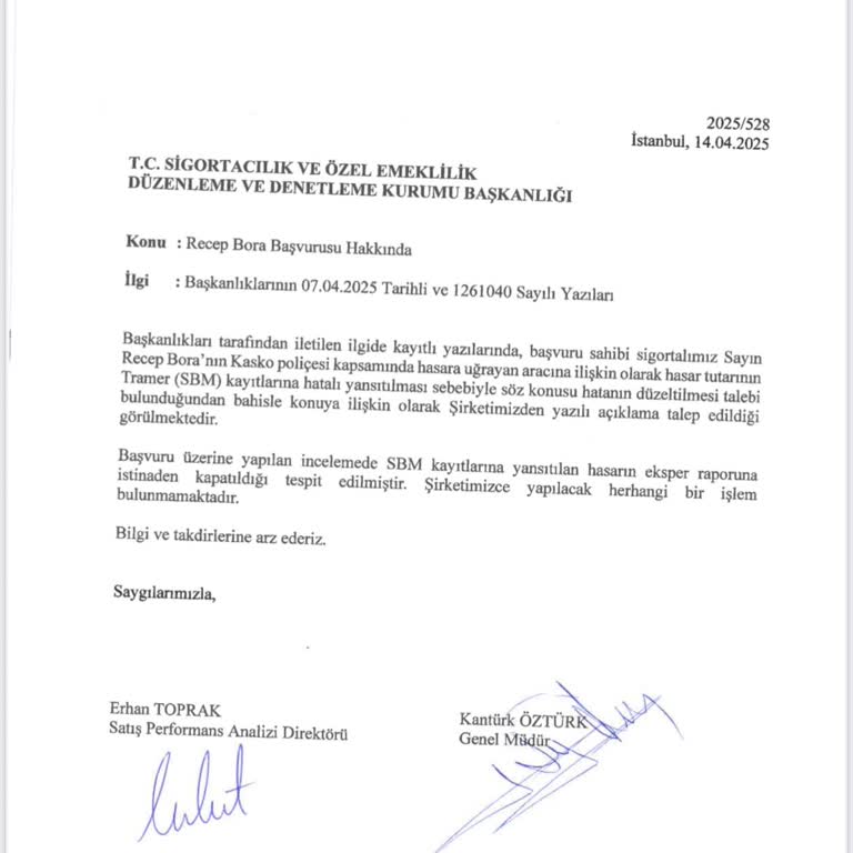 Ana Sigorta Usulsüz Hasar Kaydı İle Mağduriyet Yaşatıyor