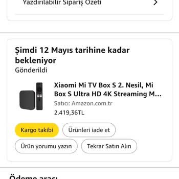 Amazon'da Hızlı Kargo Seçeneğine Rağmen Teslimat Gecikmesi Ve Takip Sorunu