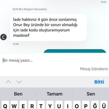 Amazon'dan Alınan İphone'da Fiyat Düşüşüne İade Yok!