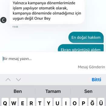 Amazon'dan Alınan İphone'da Fiyat Düşüşüne İade Yok!