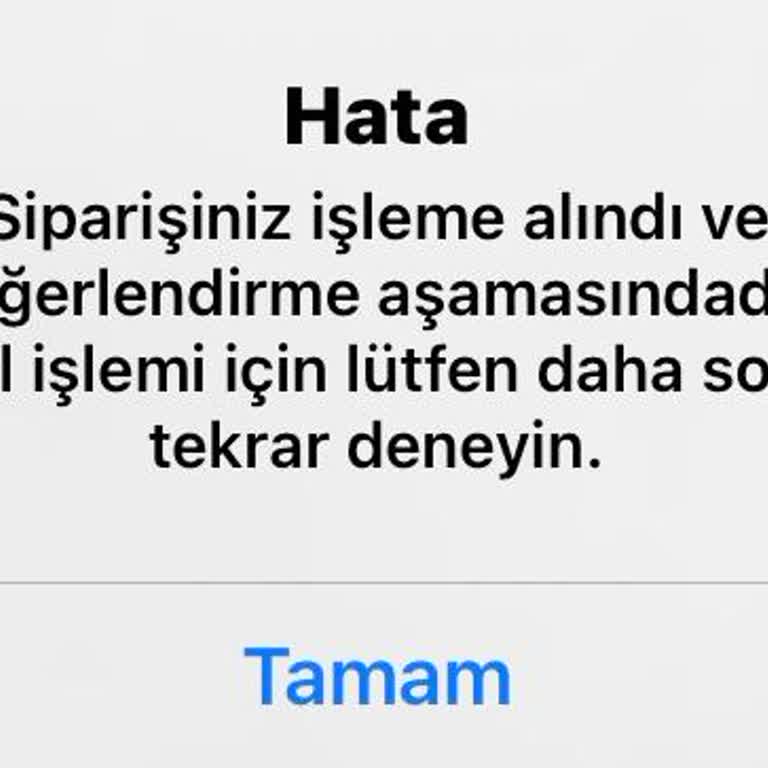 Siparişimi İptal Edemiyorum Sürekli Sorun Yaşıyorum