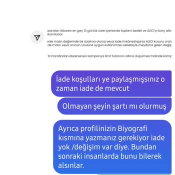 İade Seçeneği Olmadan Büyük Beden Ürün Mağduriyeti