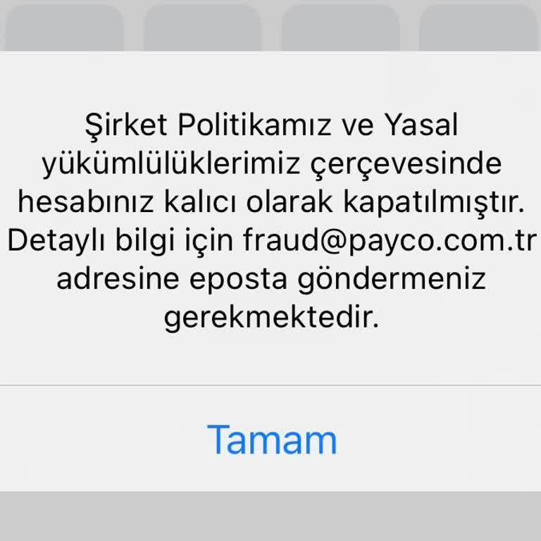 Hesabım Aniden Kapatıldı, Bakiyem İade Edilmiyor