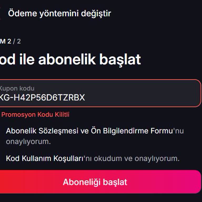 Promosyon Kodu Kilitli, Destek Alamıyorum