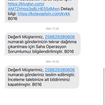 Teslim Edilmeyen Kargo, Yanıltıcı Mesajlar Ve Yetersiz Müşteri Hizmeti Deneyimi