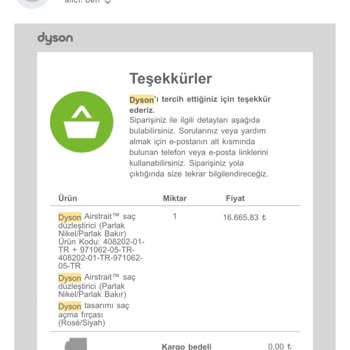 Dyson Airstrait Ürününde Sürekli Arıza Ve Yetersiz Servis Desteği