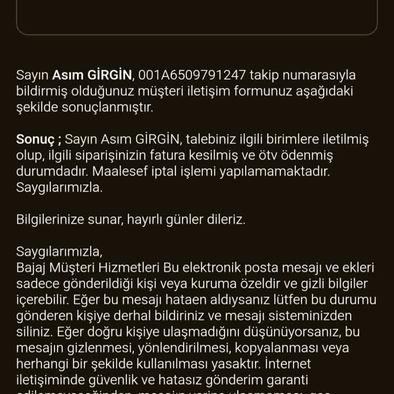 Satın Alma Sonrası Taksit Ve İade Sorunu, Yetersiz Müşteri Hizmetleri