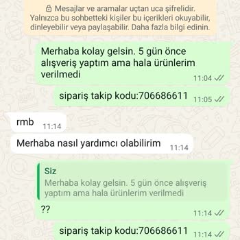 Siparişim Gönderilmedi, Müşteri Hizmeti Ve İletişim Yok