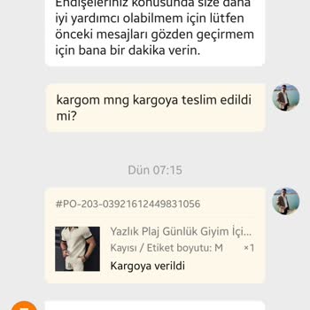 Siparişimdeki Eksik Ürünler Ve Gümrükte Yaşanan Gecikme
