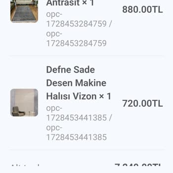 Sipariş Verilen Halılar 3 Ay Geçmesine Rağmen Gönderilmedi İletişim Kurulamıyor