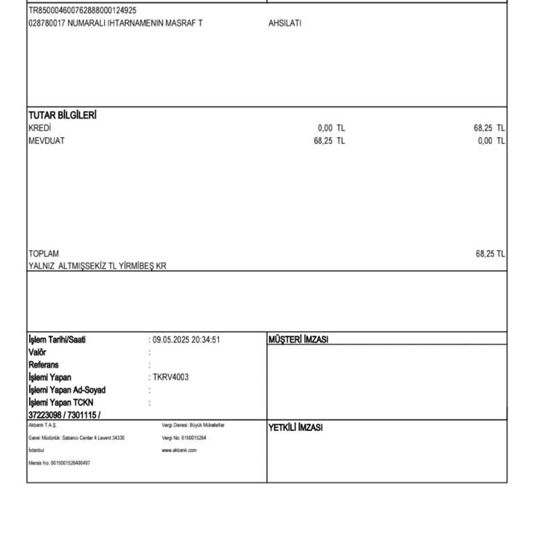 Akbank Tarafından İzinsiz Para Çekilmesi Ve İade Talebi