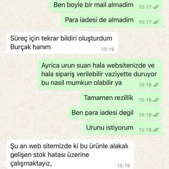 Sipariş İptali Ve Para İadesi Sorunu Yaşadım