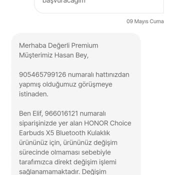 Servisten Sorunlu Dönen Kulaklık Ve Yetersiz Müşteri Hizmeti