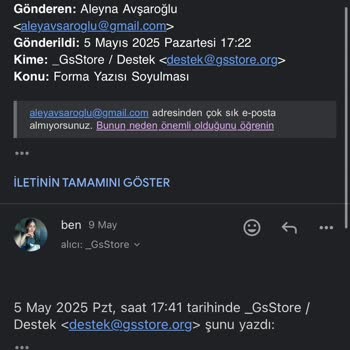 GS Store'dan Alınan Formanın Yazıları Yıkamada Silindi, Destek Sağlanmadı
