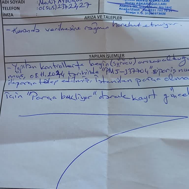 RKS Scooter Servisinde Bitmeyen Parça Bekleyişi
