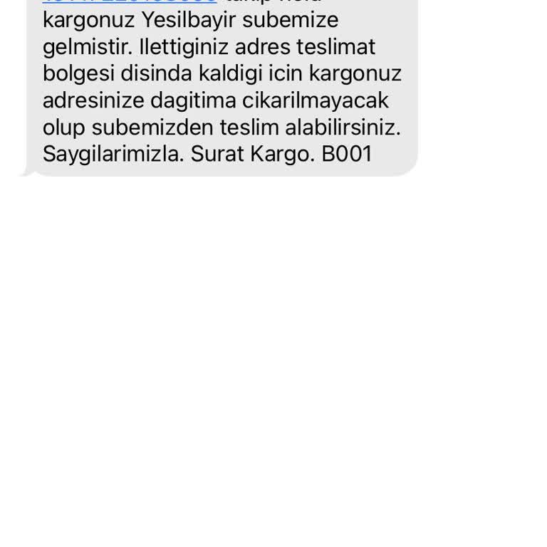 Şehir İçindeki Eve Kargo Teslim Edilmiyor