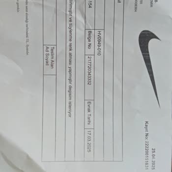 Nike Eşofman Kalitesizliği Ve Değişim Talebinin Reddedilmesi