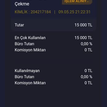 Çekim Talebim 12 Saattir Sonuçlanmadı
