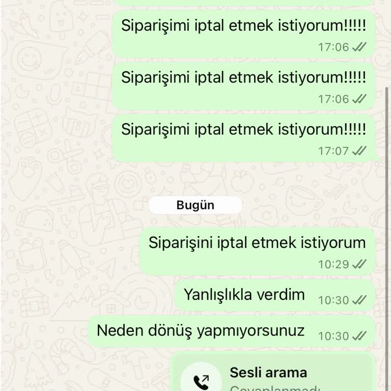 Sipariş İptalinde Muhatap Bulamıyorum Paramı Geri Alamıyorum