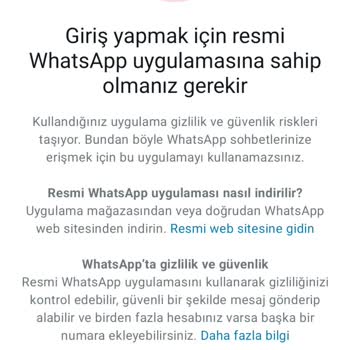Resmi WhatsApp Uygulamasında Giriş Hatası Ve Kod Gelmeme Sorunu