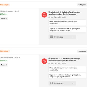 Sipariş İptali Sonrası Fiyat Artışıyla Tüketici Mağduriyeti