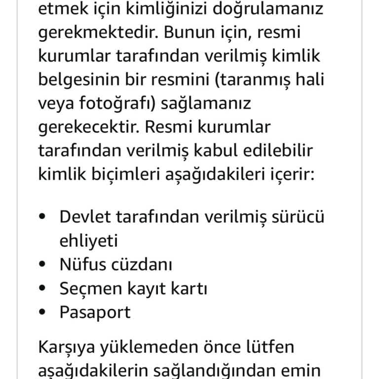 Amazon'da Telefon Numarası Güncelleme Sorunu Ve Kimlik Bilgisi Talebi