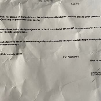 Yıkama Talimatına Uygun Yıkanan Tişörtte Leke Oluştu, İade Kabul Edilmedi