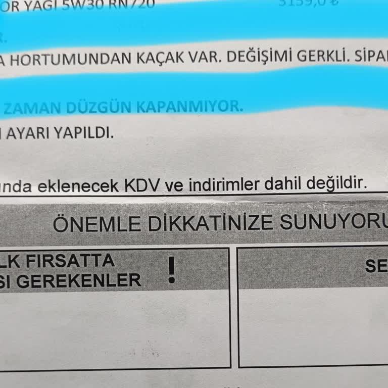 Sıfır Kilometre Araçta Klima Borusu Beklerken Mağduriyet Yaşıyorum