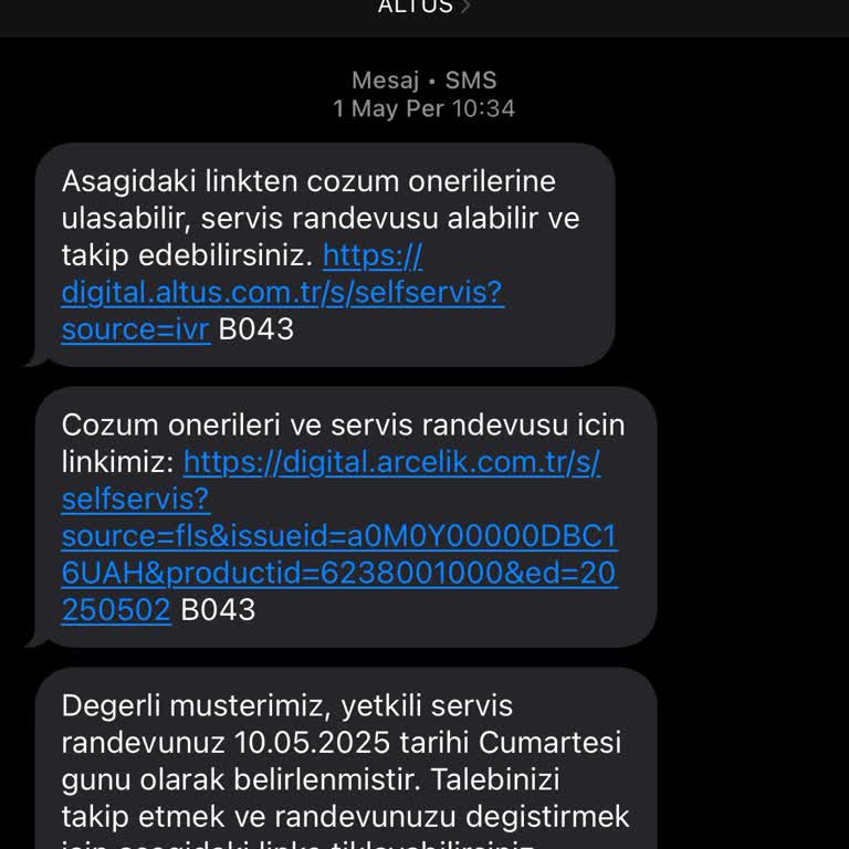 Servis Kaydı Bilgilendirmesi Ve Hizmet Sürecinde Büyük Hayal Kırıklığı