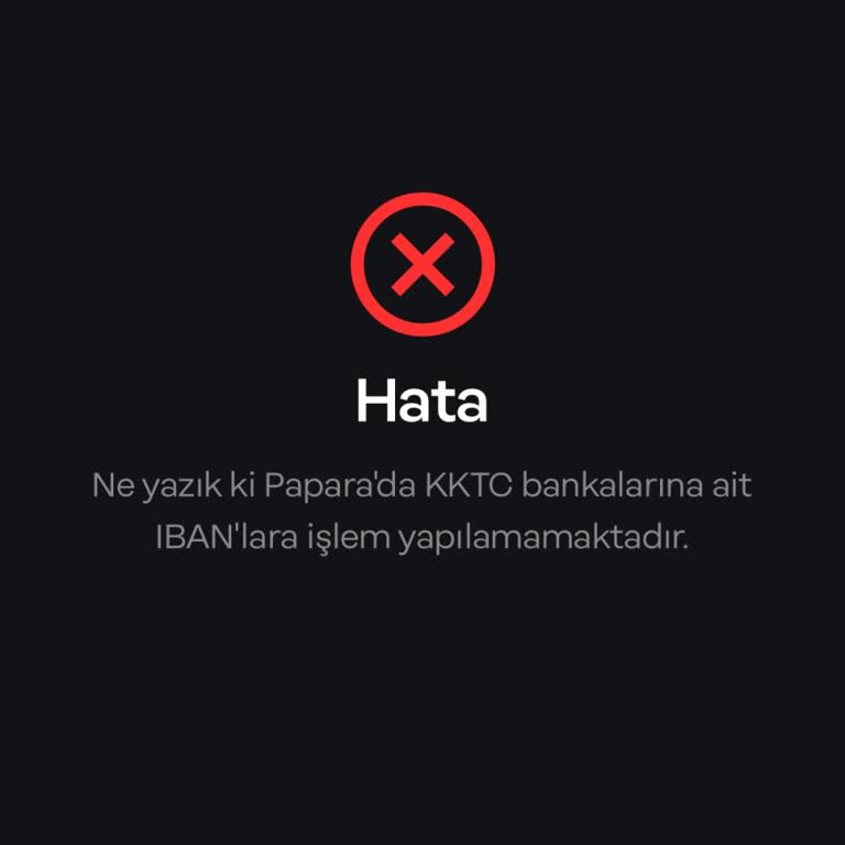 Kıbrıs Ziraat Bankası Şubesinden Papara İşlemlerinde Yaşanan Sorun