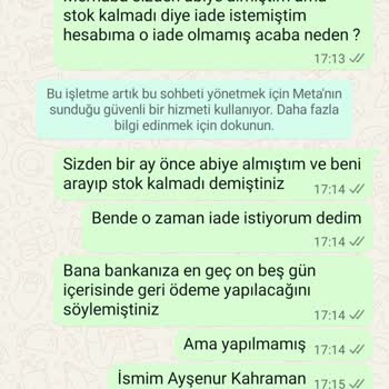 Para İadesi Sürecinde Yaşanan Uzun Gecikme