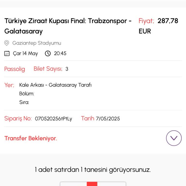 Kupa Maçı Bilet İadesinde Cayma Hakkı Verilmedi