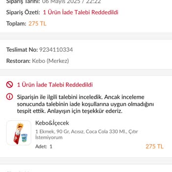 Yanlış Sipariş Ve Hatalı İade Süreci: Trendyol GO'da Müşteri Mağduriyeti