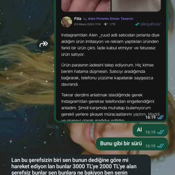 Para İadesi Yapılmayan Sipariş Ve Tehditkâr Davranışlar