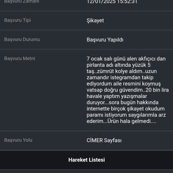 Para İadesi Yapılmayan Sipariş Ve Tehditkâr Davranışlar