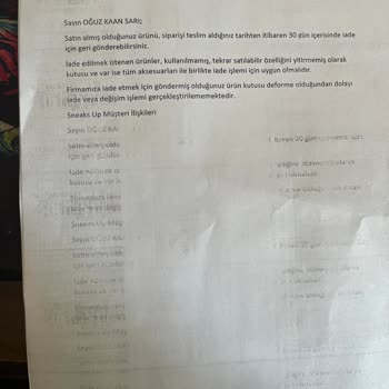 Hasarlı Kutudan Dolayı Değişim Reddi Ve Müşteri Mağduriyeti