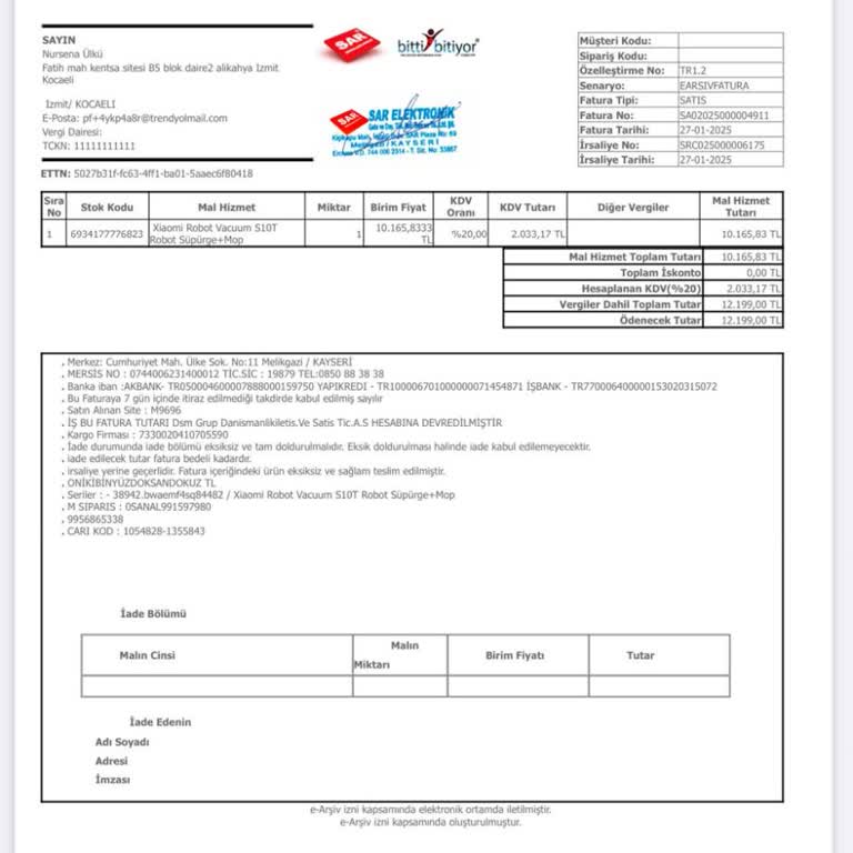 Xiaomi Robot Süpürge Fırça Motoru Garanti Kapsamına Alınmadı