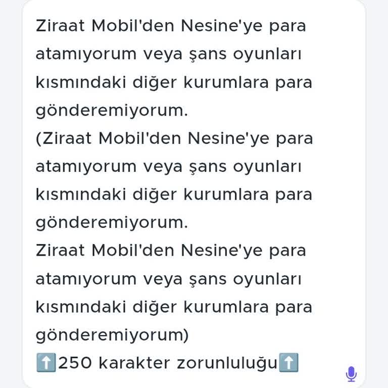 Ziraat Mobil Üzerinden Nesine Ve Benzeri Kurumlara Para Gönderememe Sorunu