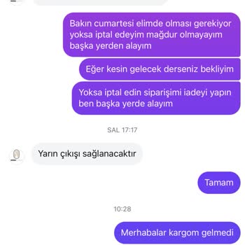 Siparişimin Gönderilmemesi Ve İade Talebimin Reddedilmesi