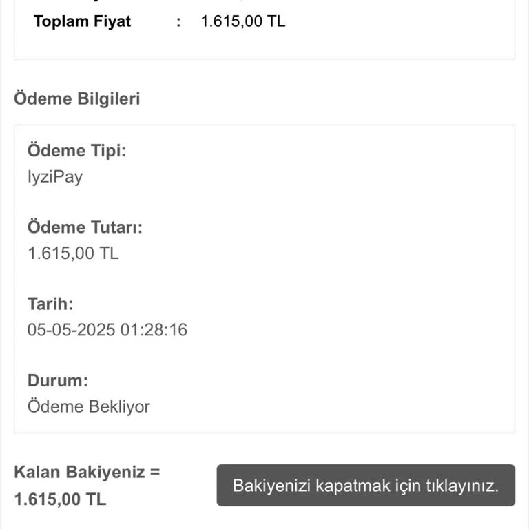 Eşarp Siparişi Ücreti Kesildi Ancak Siparişim Onaylanmadı