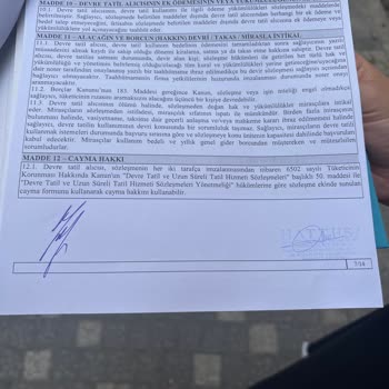 Devre Tatil Sözleşmesinde Cayma Hakkı Engellendi, İletişim Olumsuzdu