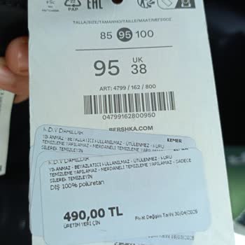 Bershka Mağazasında Etiketli Üründe Değişim Sorunu