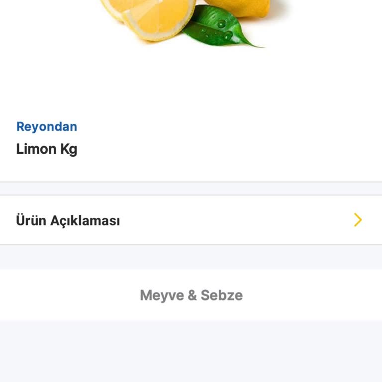 Migros Online'da Limon Fiyatlarının Fahiş Oranda Artması Ve Müşteri Mağduriyeti