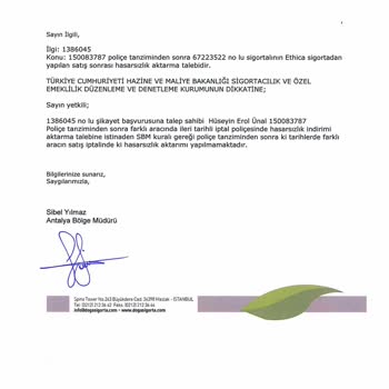 Hasarsızlık İndirimi İçin Basamak Düzeltmesi Yapılmadı, İlgisizlik Mağdur Etti