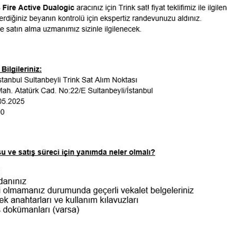 Randevu Verilip Aracıma Eksper Yapılmaması Zaman Kaybı Yaşattı