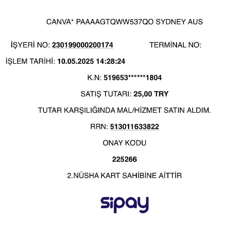 Ücretsiz Deneme Sürümünde Para Kesildi İade Talep Ediyorum