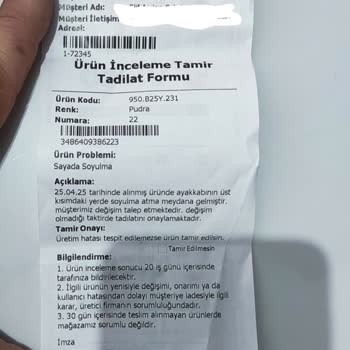 Kısa Sürede Açılan Ayakkabı İçin İlgisiz Mağaza Ve Red Yanıtı