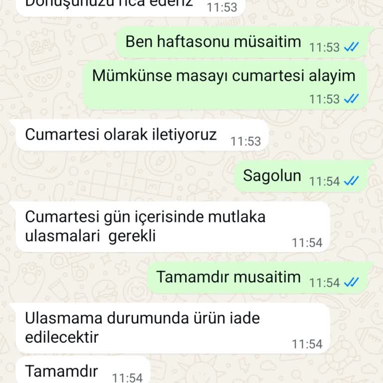 Teslimat Tarihleri Ve İletişim Sorunu Yaşadım