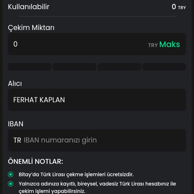 Bitay'da Para Çekme Ve Müşteri Hizmetlerine Ulaşamama Sorunu