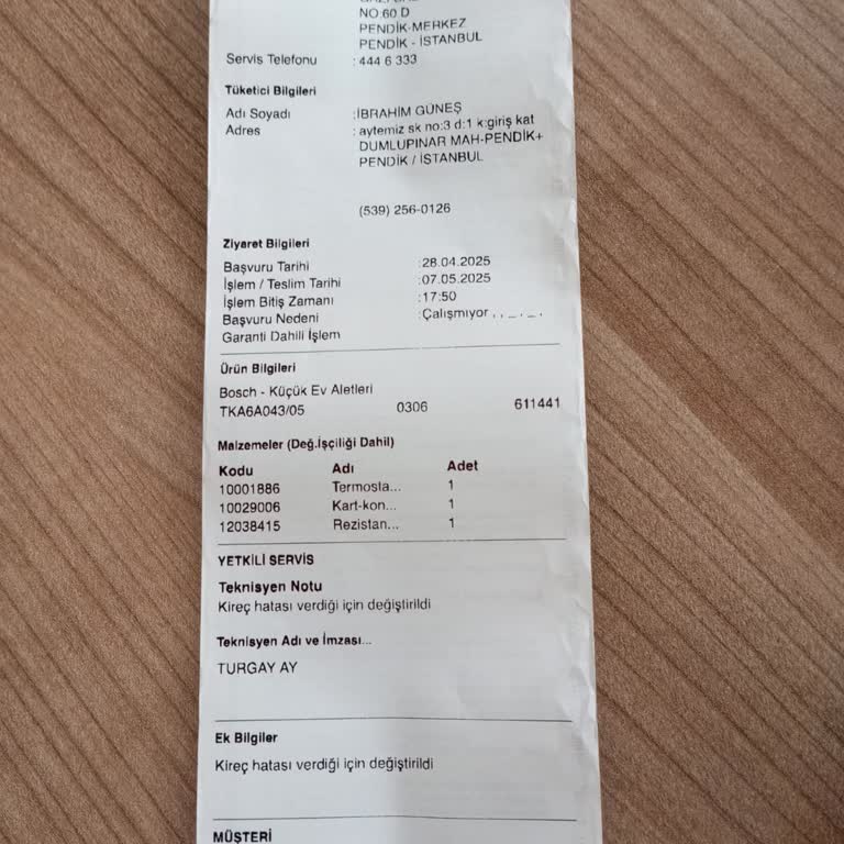 Bosch Kahve Makinesi: Tekrarlayan Arızalar Ve Yetersiz Müşteri Hizmeti